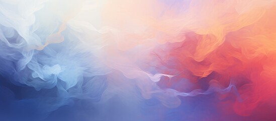 Colorful swirling smoke cloud