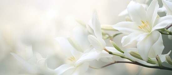 White blooms in vase, mantis on flower - obrazy, fototapety, plakaty