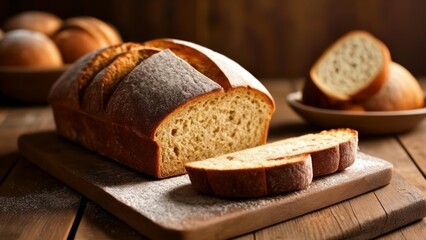 Freshly baked bread ready to be savored - obrazy, fototapety, plakaty