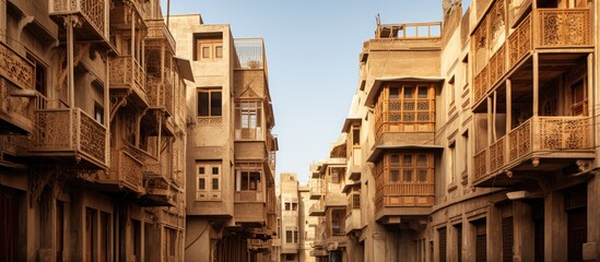 Historical alley in ancient Cairo, Egypt