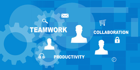2d illustration Business Network concept