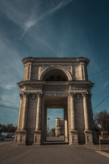 Fototapeta na wymiar The Triumphal Arch - Chişinau, Moldova