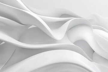 minimalist pure white abstract background digital illustration - obrazy, fototapety, plakaty