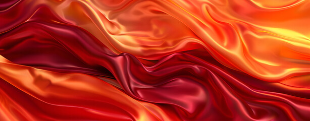 abstract luxury red silk fabric cloth or liquid wave or texture satin background Neural network.AI Generative 