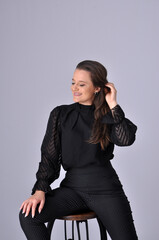 beldade modelo feminina com roupa social executiva mulher de sucesso nos negócios 