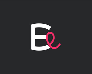 Fototapeta premium initial letter EE modern logo design template