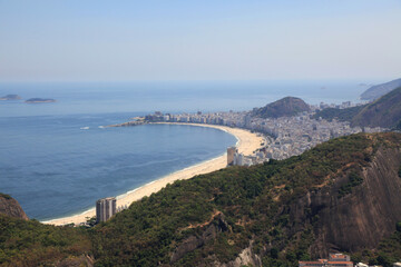 Fototapeta na wymiar Aerial view of Rio de Janeiro city in Brazil