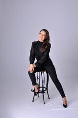 beldade modelo feminina com roupa social executiva mulher de sucesso nos negócios 
