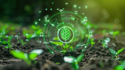 Sustainable development and responsible environment, ecological concept.