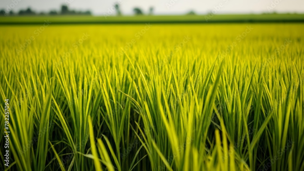 Poster  Bright and vibrant field of green grass