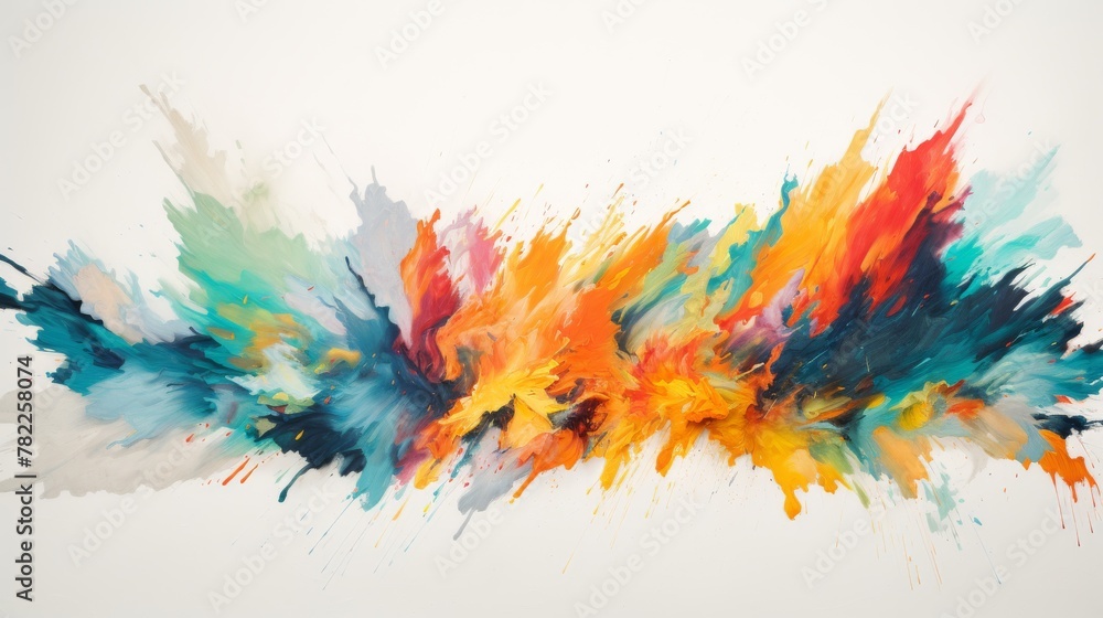 Poster abstract colorful background with splashes