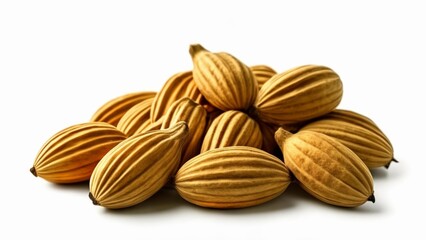 Obraz premium Natural beauty A pile of almonds in their shells