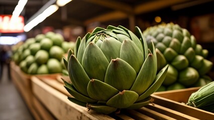 Obraz premium Fresh produce at the market ready for purchase