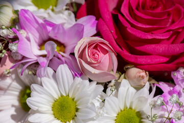 a beautiful bouquet combined with different flowers