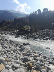 A part ofbiyas river, manali, india 