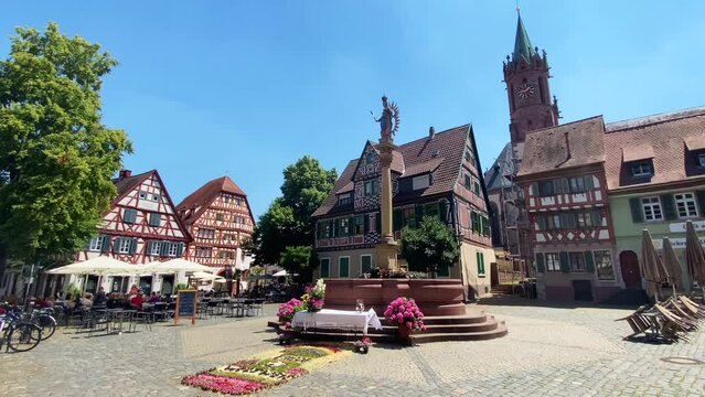 Markt, Ladenburg, Deutschland 