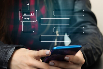 Chatbot, mobile app, digital communication, AI response, online assistance