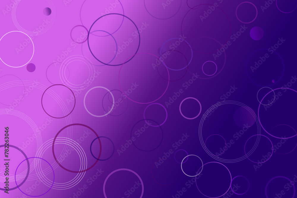 Aufkleber geometrical ring landing page background - geometric abstract vector graphic design with circles