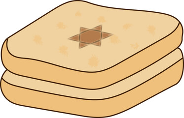 matzah bread was flat and dry