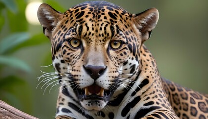 A-Jaguar-With-Its-Whiskers-Twitching-Sensing-Dang-