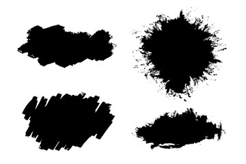 black brush stroke collection