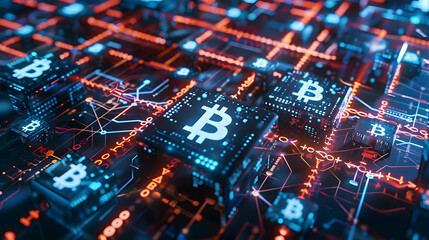 Blockchain technology and bitcoin cryptocurrency, digital transaction in future trend
