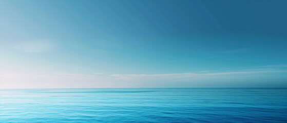 A beautiful gradient of sky and ocean blues in V6 style with a touch of red.