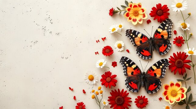 red and yellow butterfly