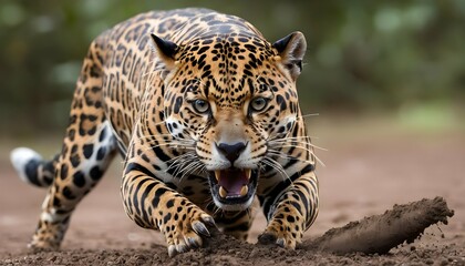 A-Jaguar-With-Its-Sharp-Claws-Digging-Into-The-Ear-