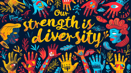  Group diversity multiethnic people banner