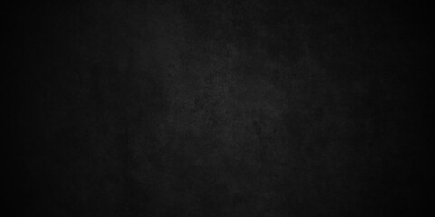 Obraz premium Abstract black stone wall texture grunge rock surface. dark gray background backdrop. wide panoramic banner. old wall stone for dark black distressed grunge background wallpaper rough concrete wall.