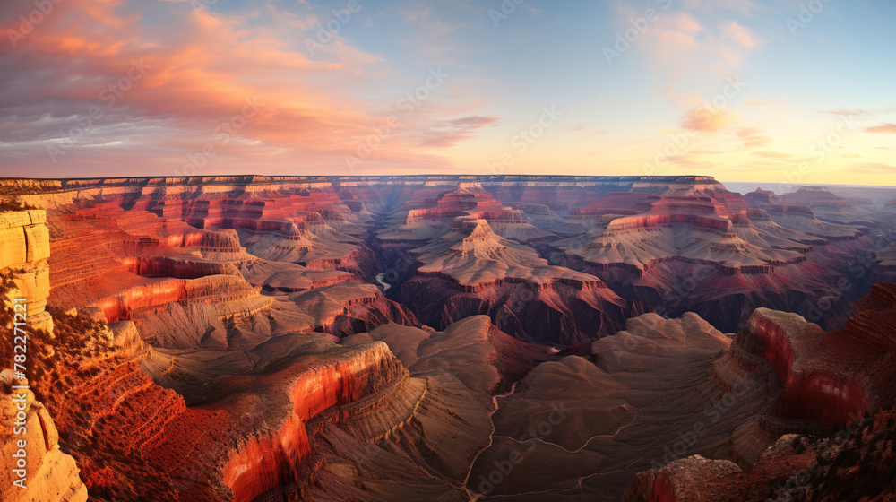 Wall mural canyon sunset.