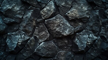 Textured dark blue slate rock surface
