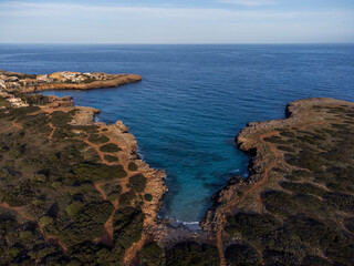 Caló d'en Rafelino and Cala Morlanda, Manacor, Mallorca, Balearic Islands, Spain