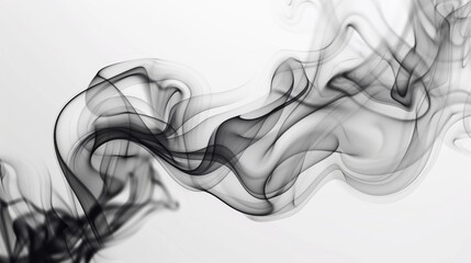 Abstract monochrome smoke swirls