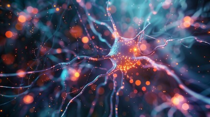 A cell in the neuronal network has connections via synapses - 782278205