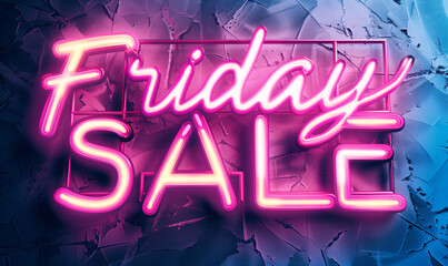 Friday sale for poster banner