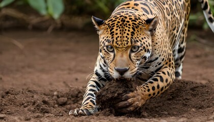 A-Jaguar-With-Its-Claws-Digging-Into-The-Earth- 2