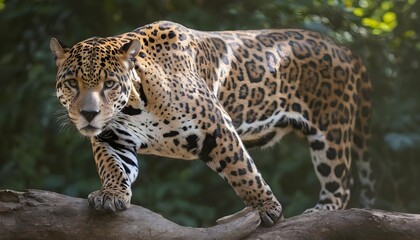 A-Jaguar-With-Its-Fur-Patterned-Like-The-Dappled-S- 2