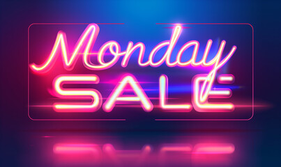 Monday sale for poster banner