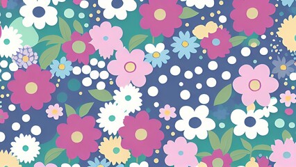 Botanical Bliss: A Symphony of Colorful Floral Patterns