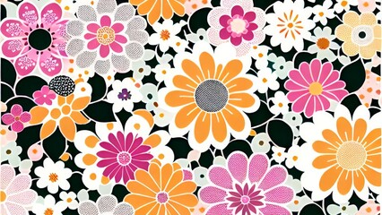 Botanical Bliss: A Symphony of Colorful Floral Patterns