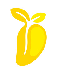 Mango, mango juice, fruit, food and meal. Plant, drink, beverage, nourishment, juicy and drinking, illustration