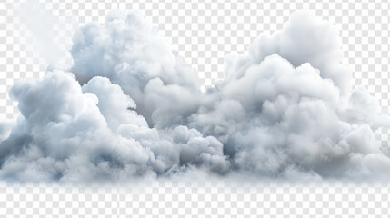 clouds in the sky, isolated, transparent