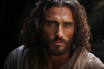 Fototapeta premium Image representing Jesus Christ. Topics related to the Christian religion. Catholic religious holidays. Christianity. Catholicism. Christian holidays.