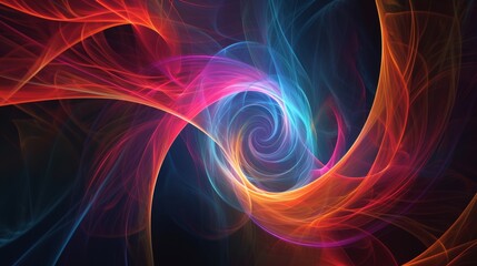 Colorful abstract fractal design