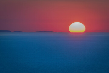 Sunset at Tremiti Islands.