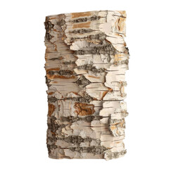 A piece of wood on a transparent Background