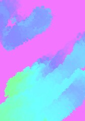 Abstract hand drawn neon gradient illustration background wallpaper