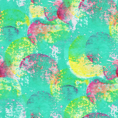 Abstract seamless pattern with acrylic painting. - 782289602